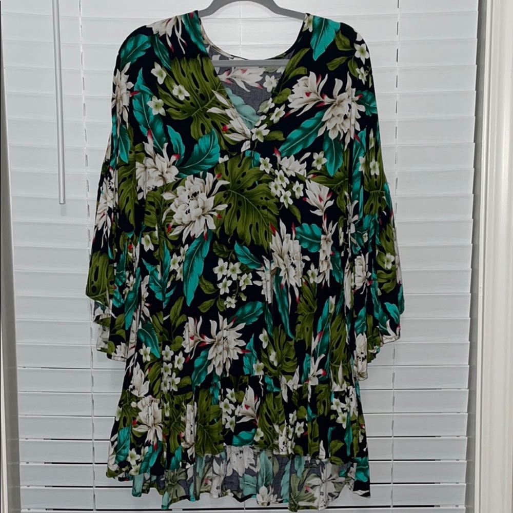 Tropical floral dress